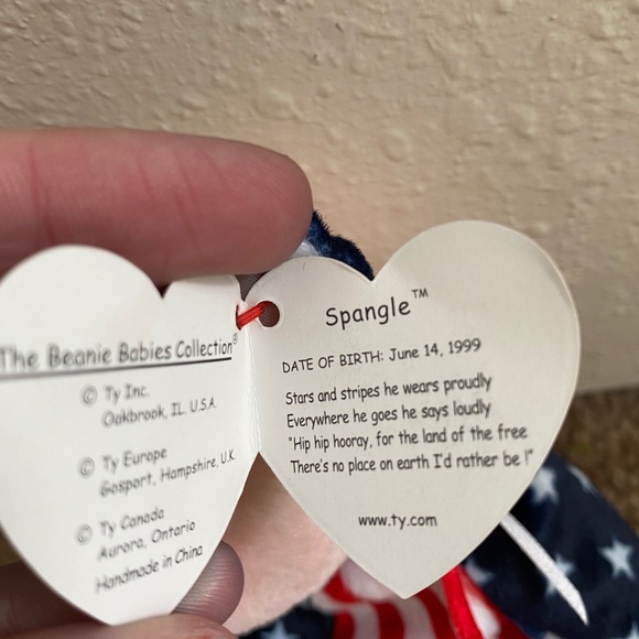 ‼️LAST ONE‼️TY Spangle the Bear’BEANIE W TAG ERROR - Picture 3 of 6